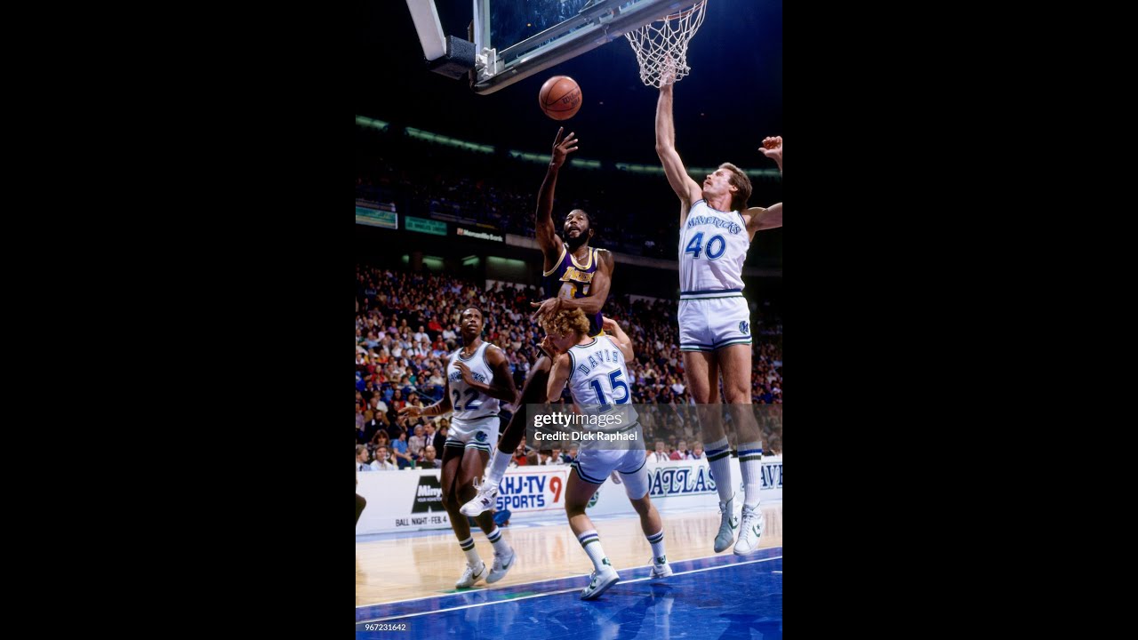 1986 PLAYOFFS LAKERS AT MAVERICKS GAME 4