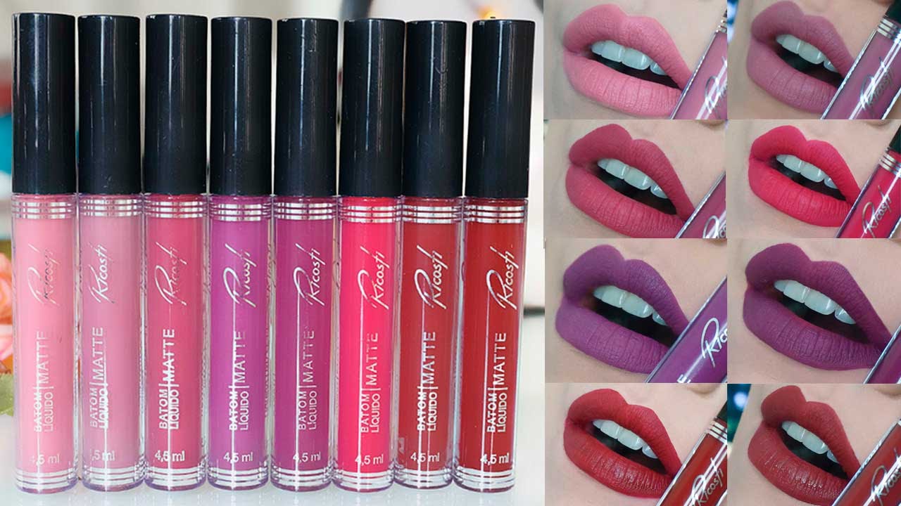 NOVAS CORES BATONS LIQUIDOS MATTE DA RICOSTI