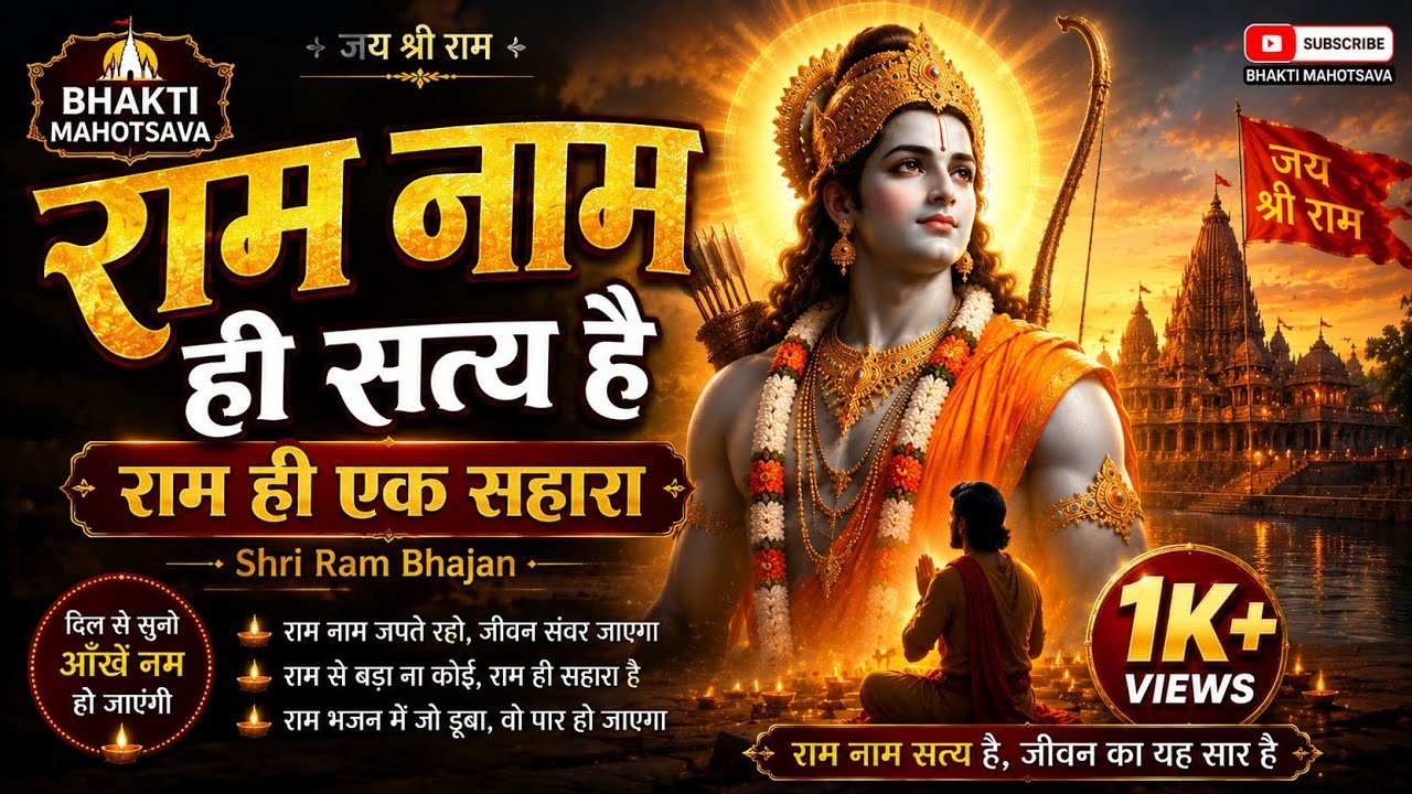 राम नाम ही सत्य है | राम ही एक सहारा | Shri Ram Bhajan | Bhakti Mahotsava