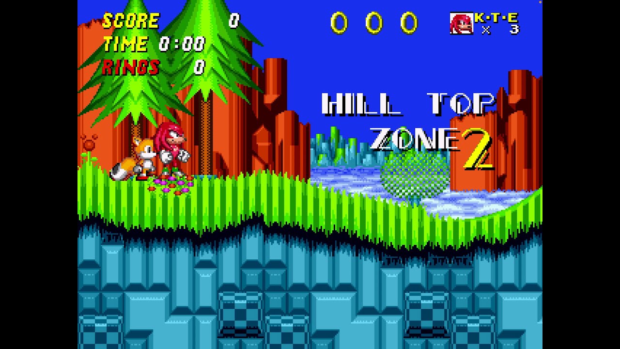 Sonic 2 for iOS - Play as Knuckles with Tails