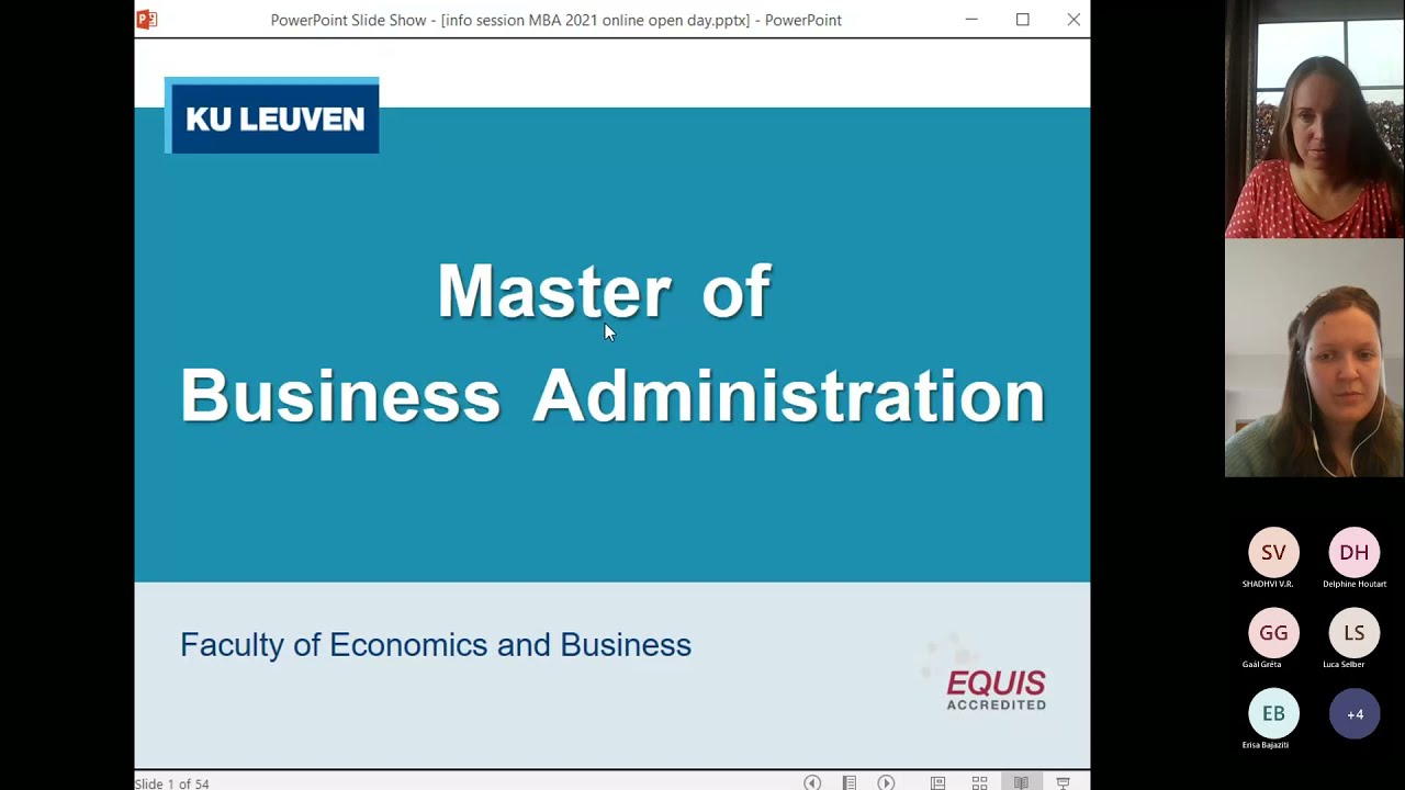 Master of Business Administration  - Online Open Day - 1 December 2021