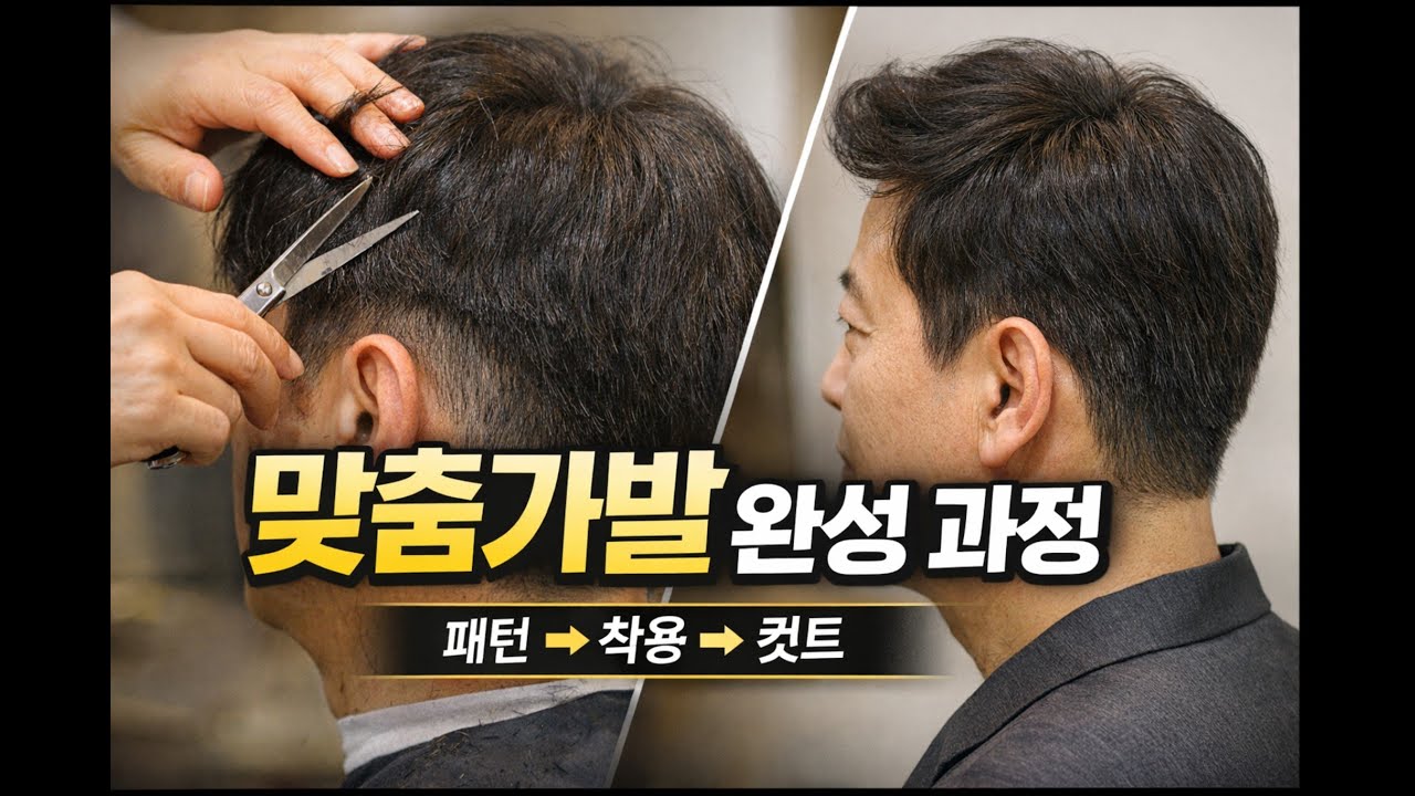 맞춤가발은 이렇게 완성됩니다 | 착용 후 컷트 과정