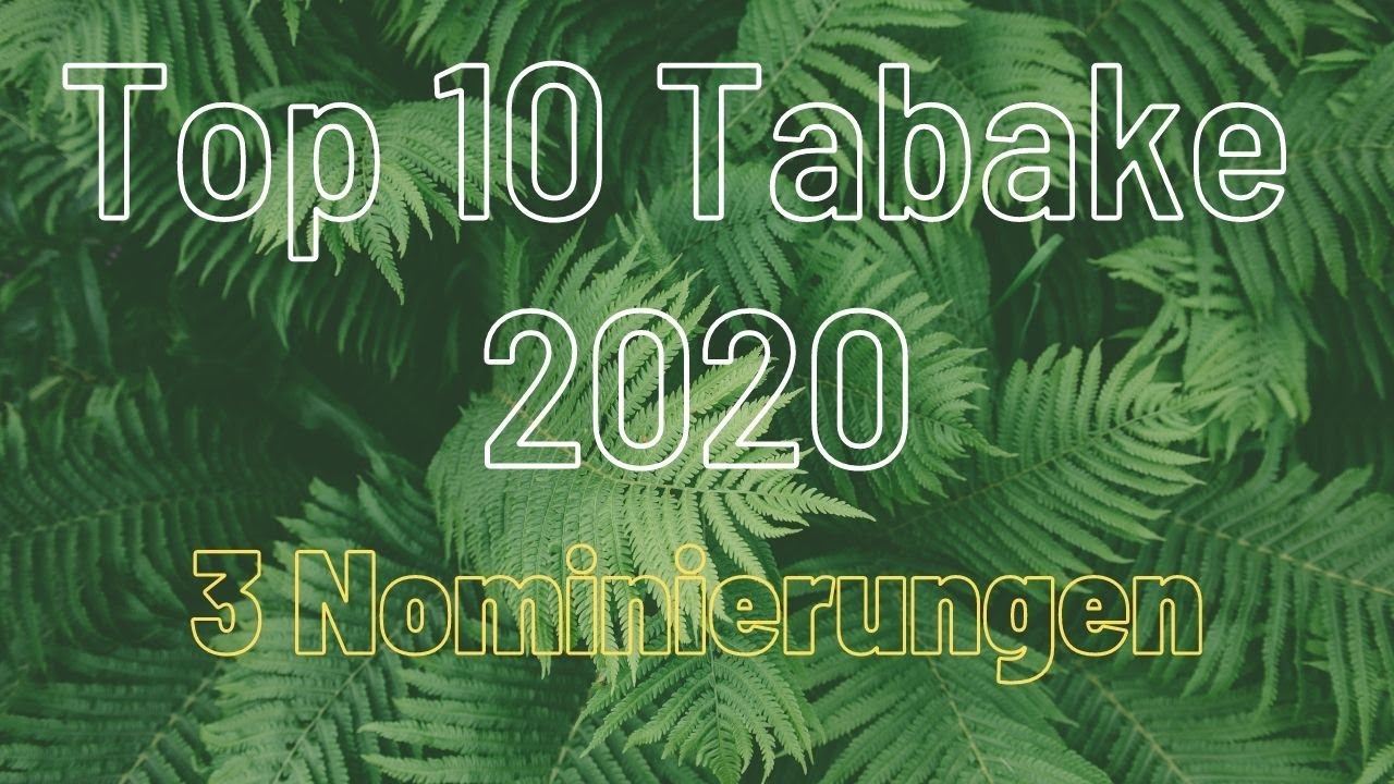 Top 10 Pfeifentabake 2020 / VA an Ralph Ebe / 3 Nominierungen / Danke Thomakos136GR Pipes & Tobacco