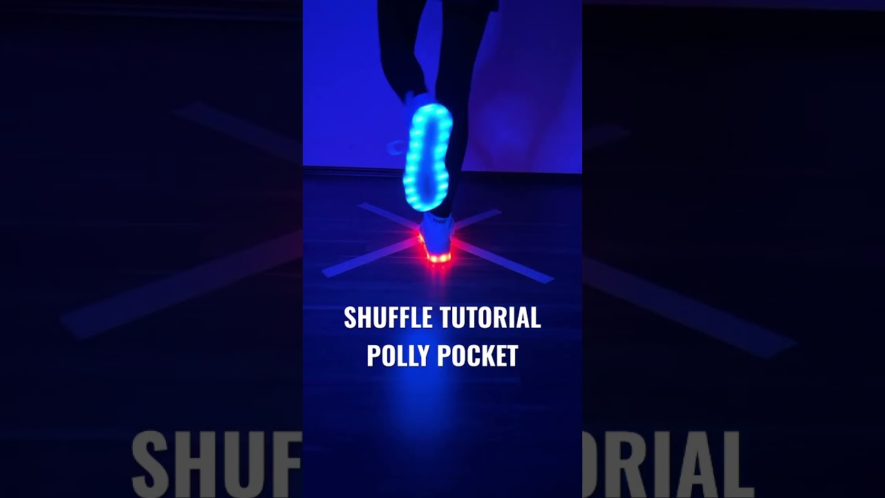SHUFFLE TUTORIAL POLLY POCKET !!! Use this Basic step and kill the dancefloor 💜🫶 #shuffletutorial