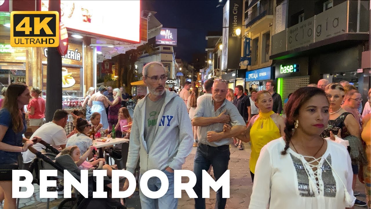 Benidorm 2023 | Night Vibe | Walking Tour 4k