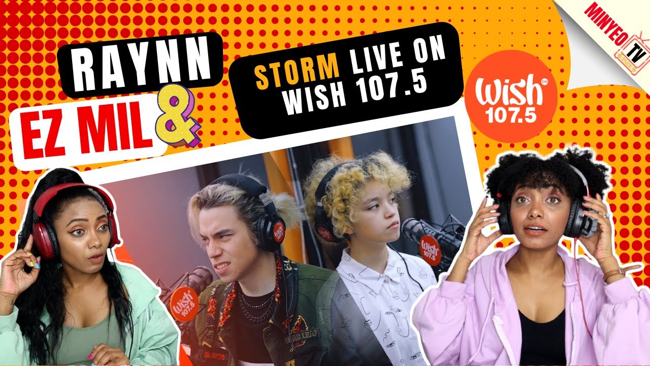 Ez Mil and Raynn perform “Storm” LIVE on Wish 107.5 Bus | Latinas Reaction - Minyeo TV 🇩🇴