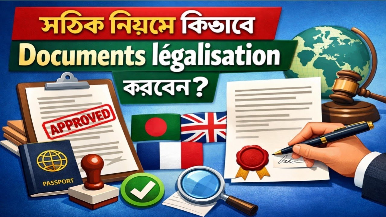 সঠিক নিয়মে কিভাবে Documents légalisation করবেন | France guide