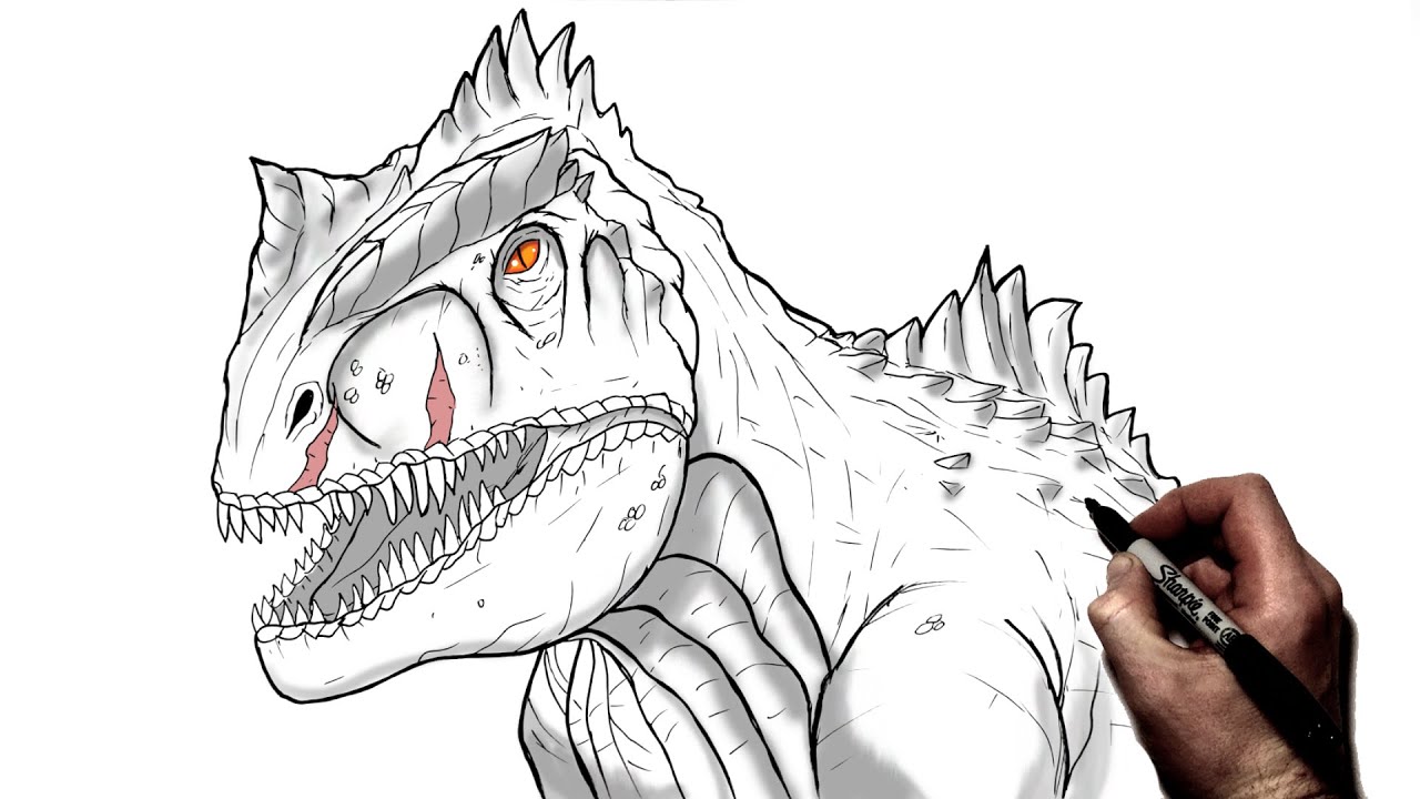 How To Draw Giganotosaurus | Step By Step | Jurassic World Dominion