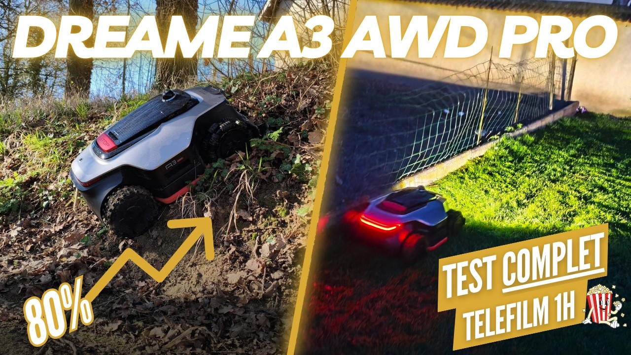 Le test ULTIME du nouveau robot tondeuse 4x4 Dreame A3 AWD Pro !