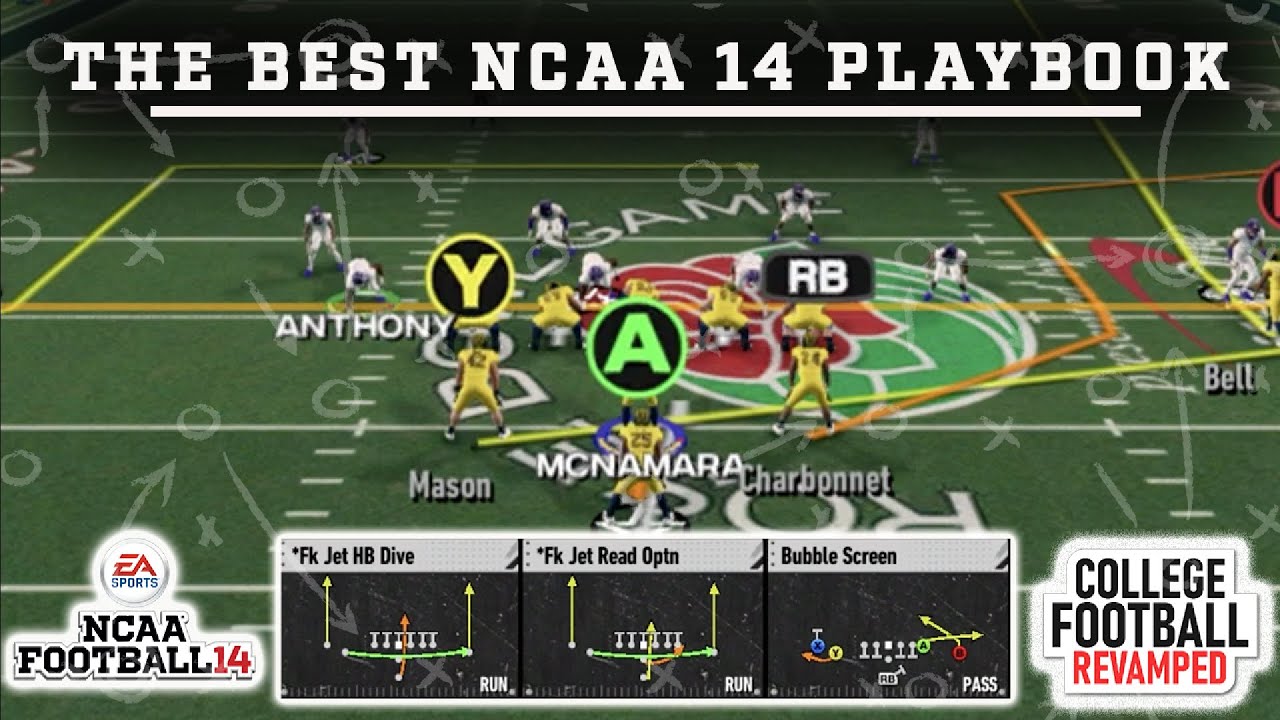 The BEST Custom Playbook to Use in NCAA 14 & College Football Revamped!