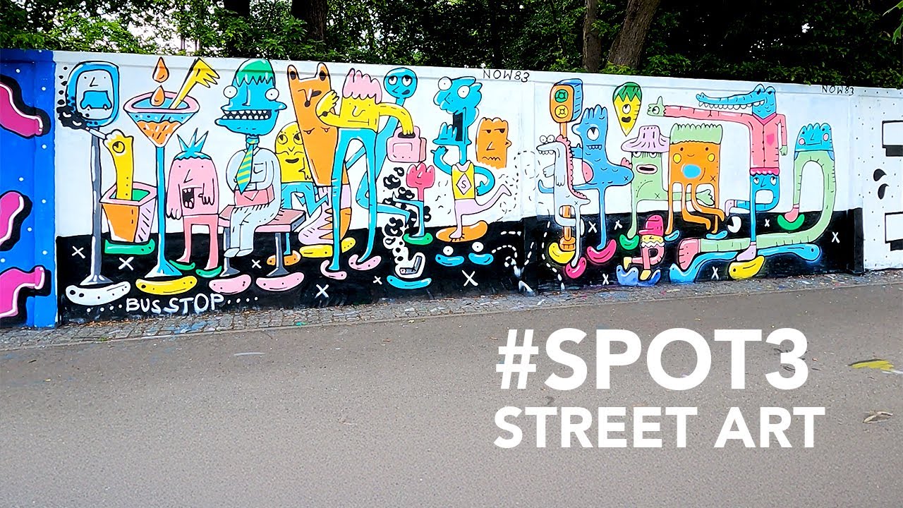#spot3 Street art Bus Stop