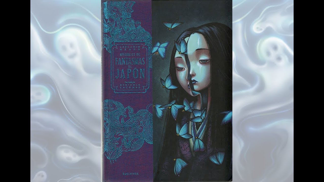 Libro Historias de Fantasmas de Japón, arte espectral ilustrado por Benjamin Lacombe y Hearn