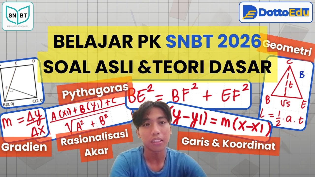 BEDAH SOAL ASLI SNBT & TEORI: Geometri & Koordinat, Rasionalisasi Akar (Pengetahuan Kuantitatif)