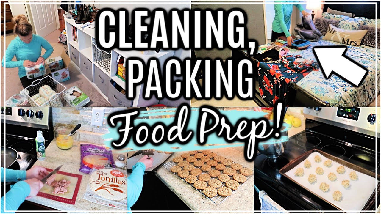 ULTIMATE CLEAN & PACK WITH ME! | FOOD PREP BEFORE VACATION | PACKING TIPS