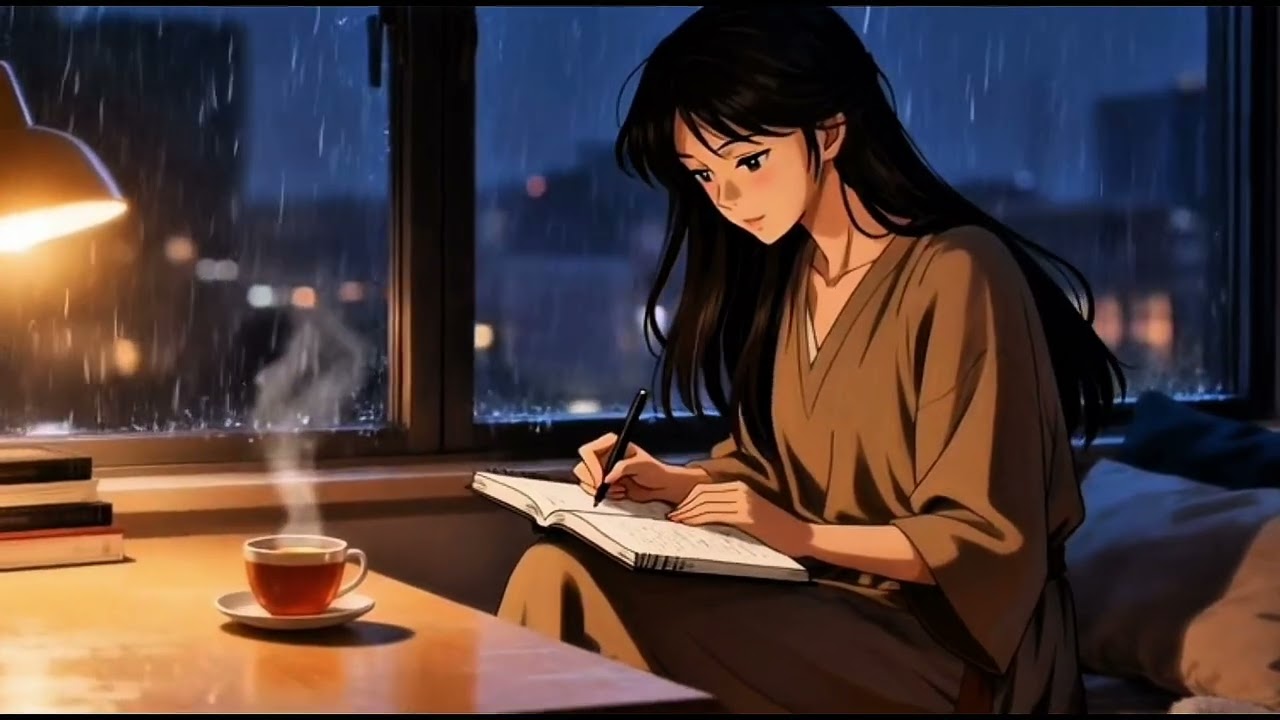 Rainy Night LoFi 🌧️ Study & Productivity Beats (1 Hour)