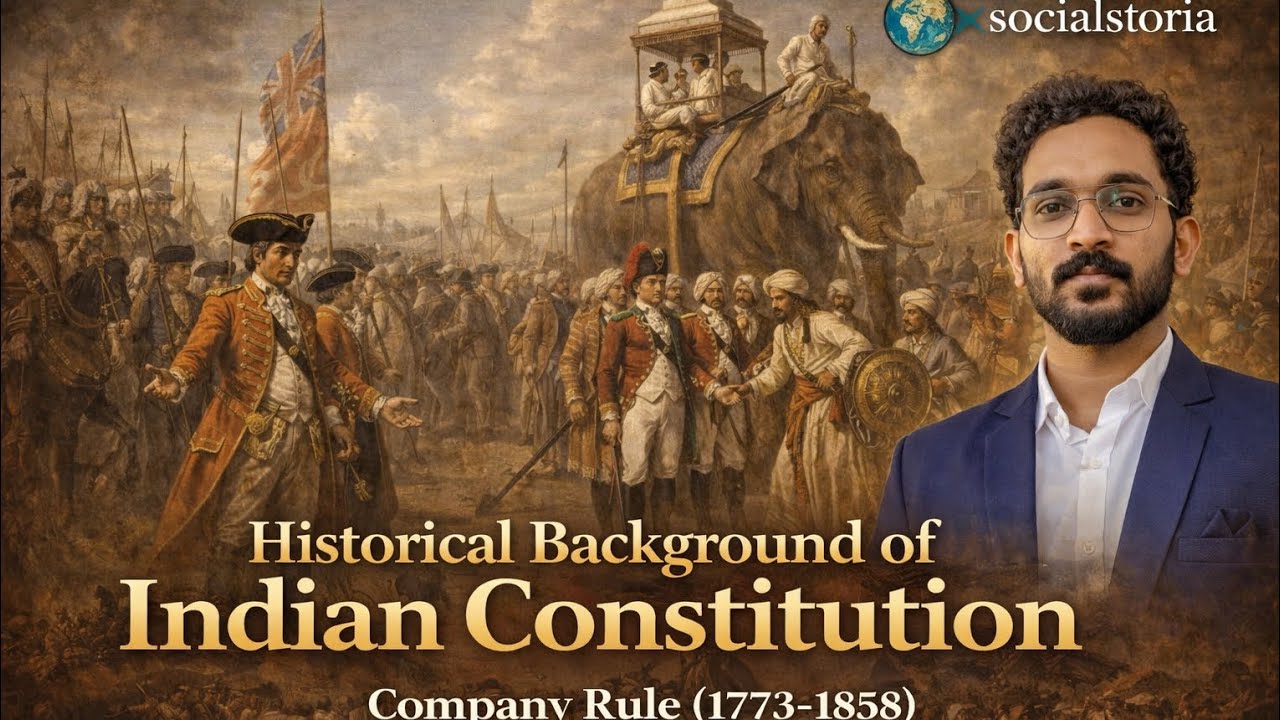 Indian Constitution:Historical Background Company Rule 1773-1858 |Regulating Act to Charter Act 1853