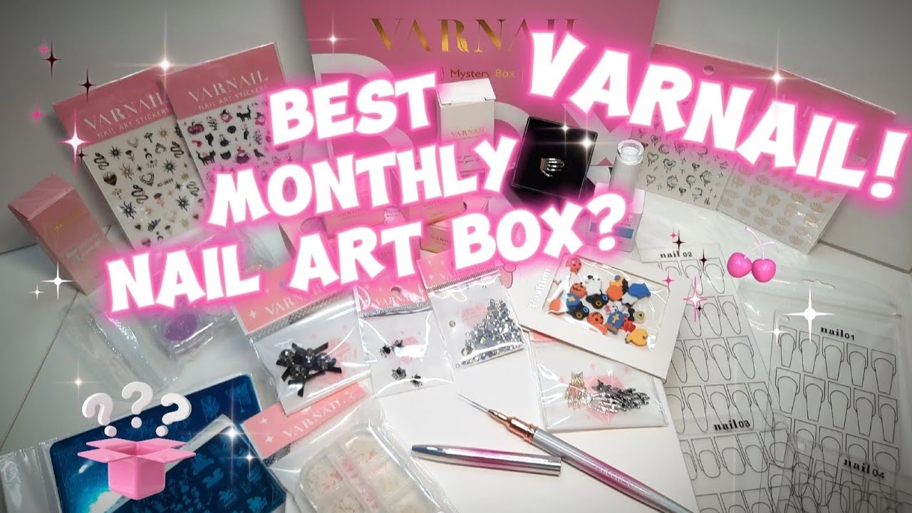 BEST NAIL ART MYSTERY BOX EVER?? | UNBOXING OCTOBER MONTHLY BOX FROM VARNAIL