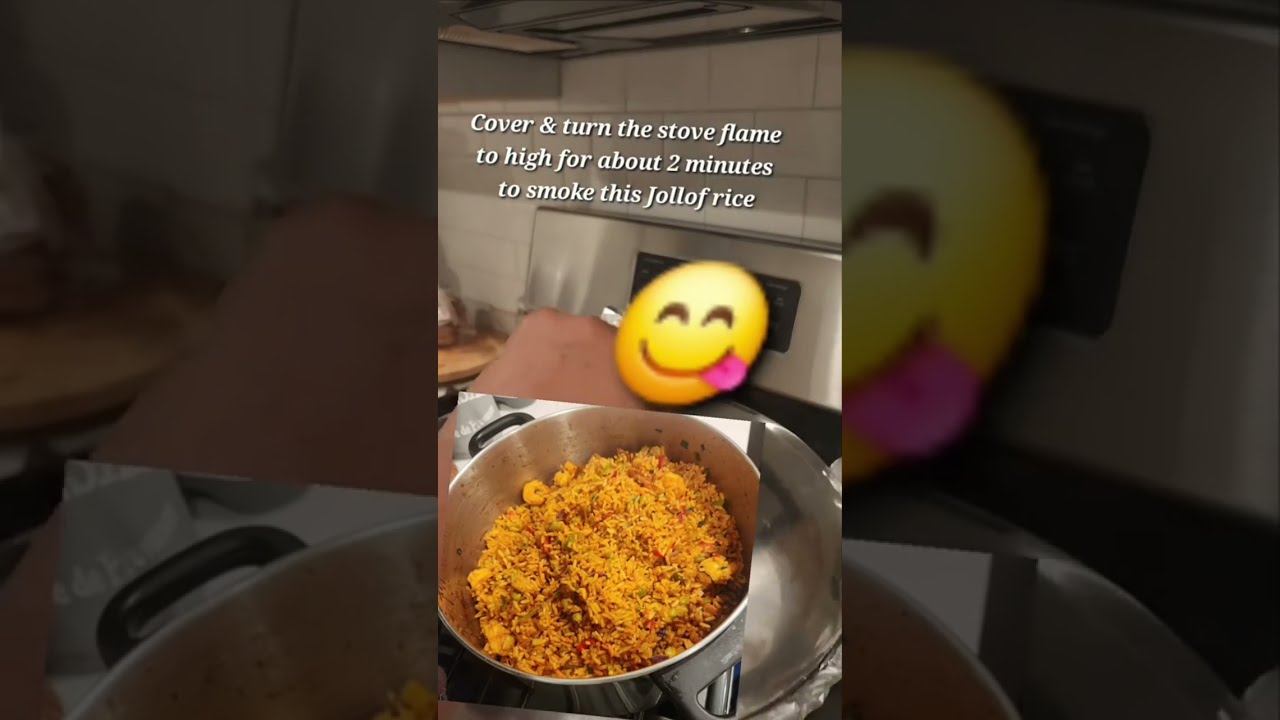 I Made the SMOKIEST Shrimp Jollof Rice Ever… with Spicy Beef #JollofWars #FoodieVibes