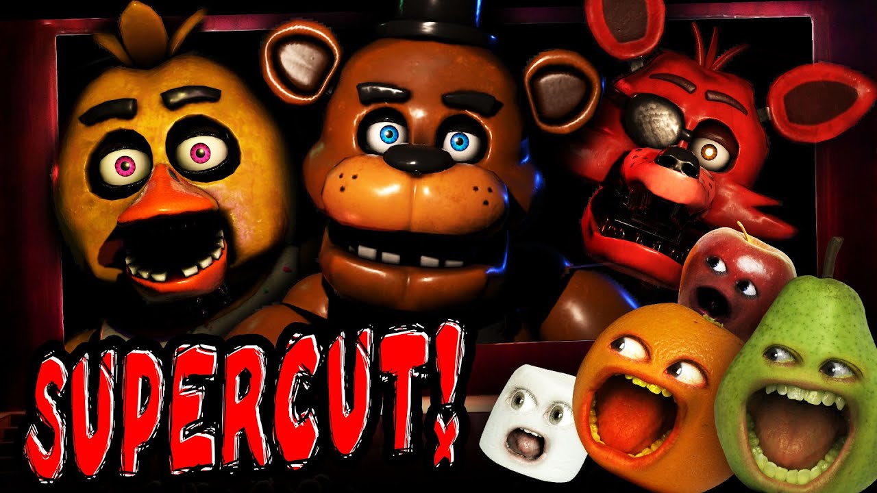 Annoying Orange - TRAILER Trashing FNAF Supercut!