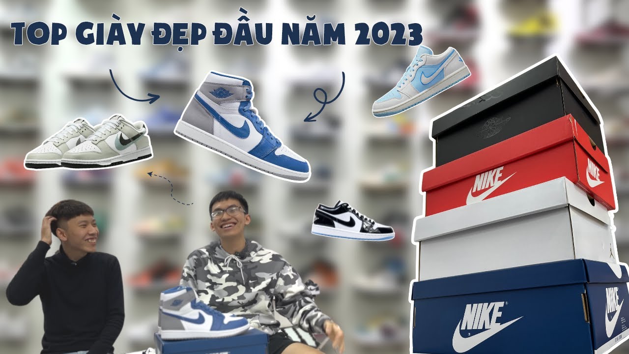 Top 4 đôi Jordan 1, Dunk Low ĐẸP NHẤT đầu năm 2023 !!! [Jordan 1 Low Concord, 1s High True Blue...]