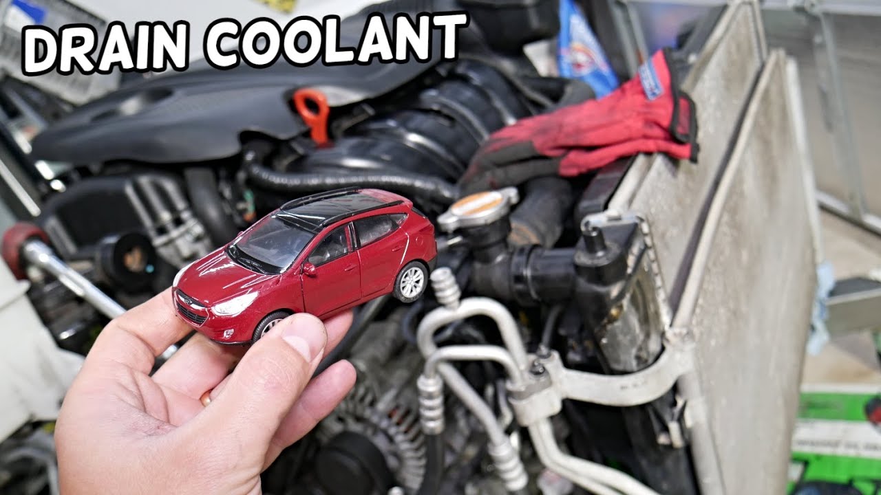 HYUNDAI TUCSON RADIATOR DRAIN PLUG LOCATION, HOW TO DRAIN COOLANT