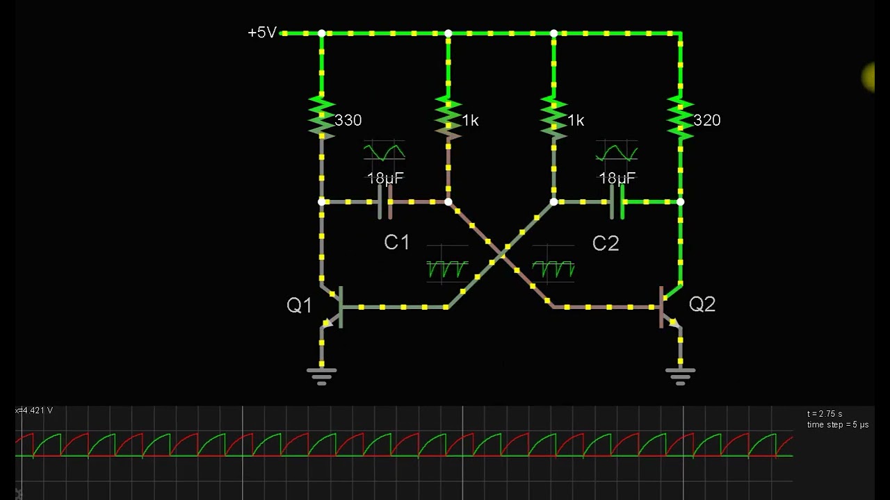 astable multivibrator in hindi | transistor based astable multivibrator in hindi