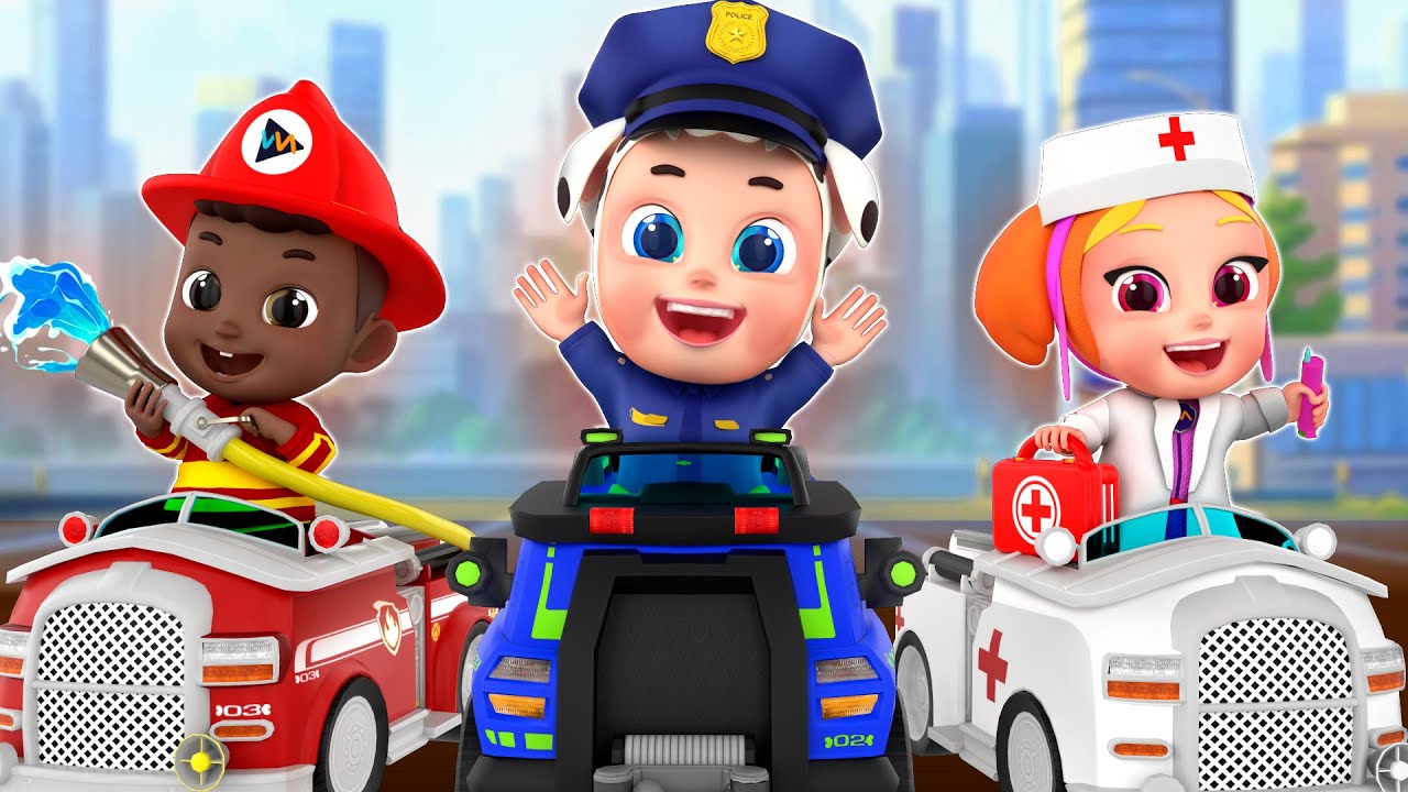 Lagu Polisi, Dokter, dan Pemadam Kebakaran 👮🏻‍♀️👩🏻‍⚕️👩🏻‍🚒 | Job and Career Song | Bahasa Indonesia