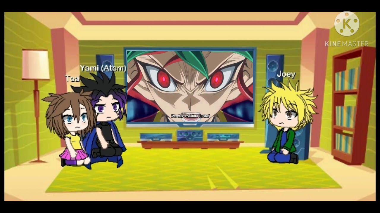 Yami(Atem), Tea y Joey reaccionan al Odd-Eyes Raging Dragon/Gacha Life