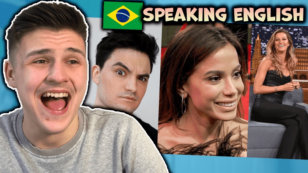 British Reaction To Brazilians Speaking English (Celebrities) |🇬🇧UK Reaction