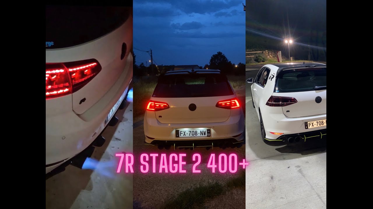 Volkswagen Golf 7R Stage 2 400+🚀 flammes 🔥 Elle est folle 🤯