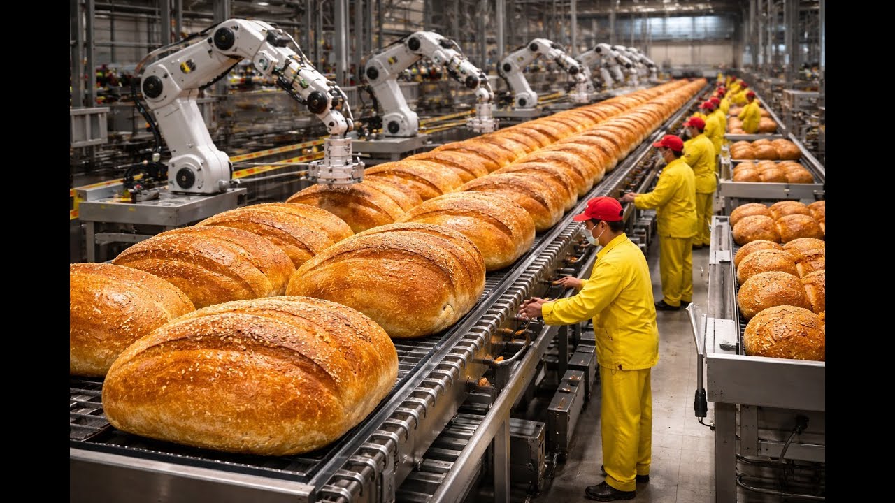 Inside a Modern Bread Factory | How Is Made in Factory – Satisfying Baking Process