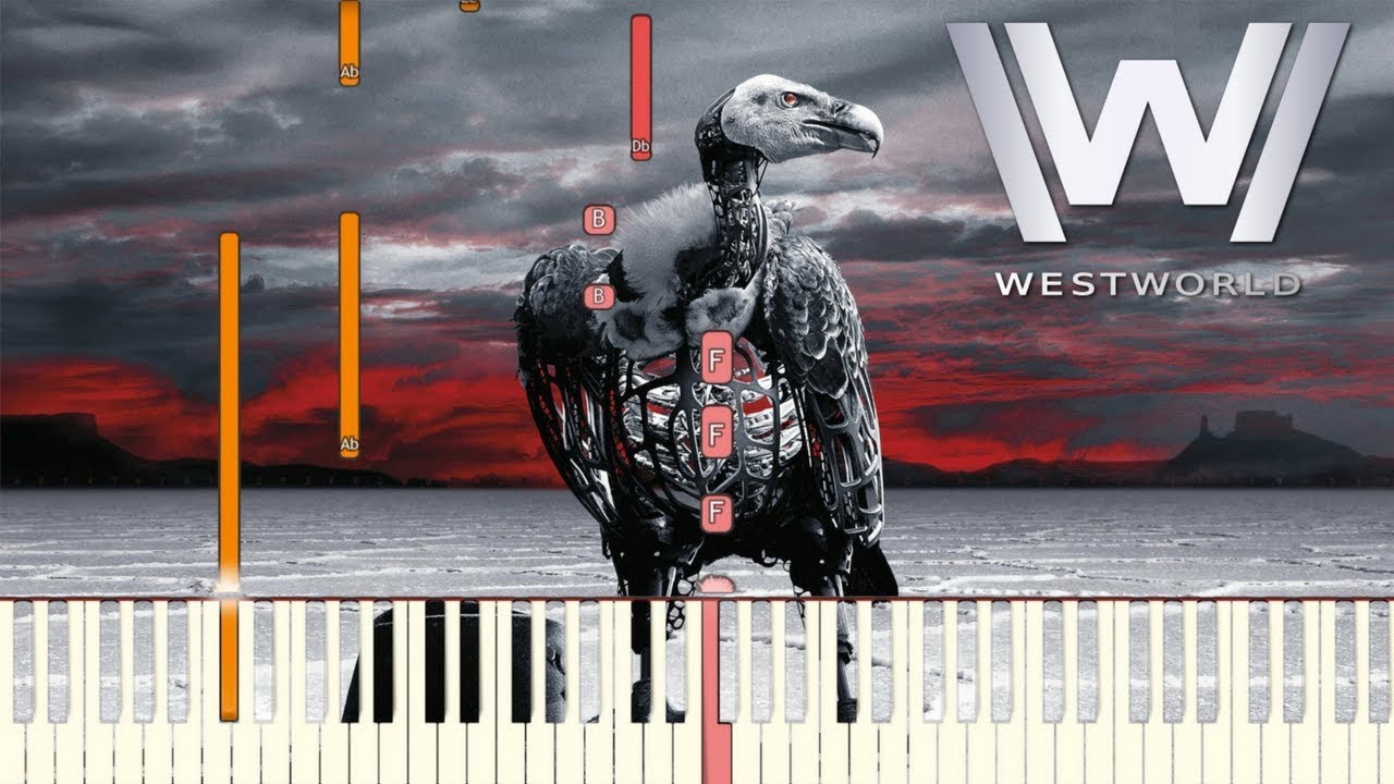 Westworld Season 2 - Heart Shaped Box | Piano Tutorial (Synthesia)