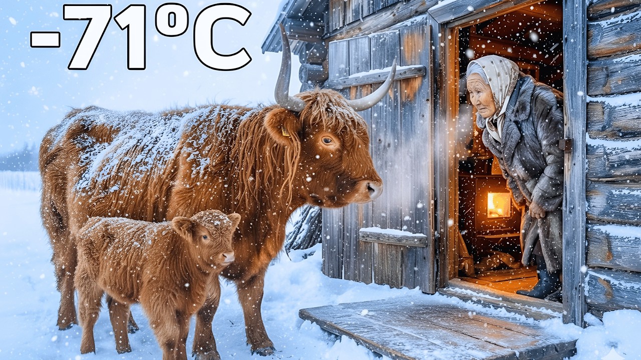 🐄 A 99-Year-Old Woman Saved a Mother Cow and Newborn Twins From a -71°C Deep Freeze