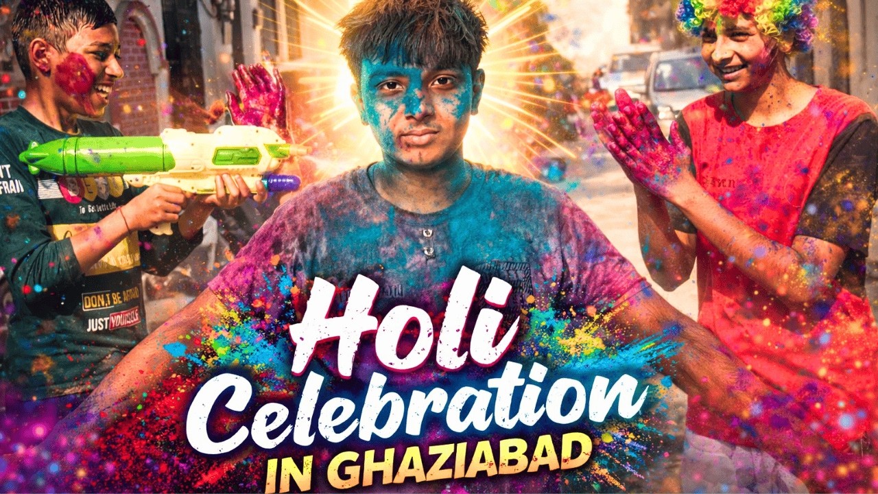 Holi Celebration in Ghaziabad 😍  | Khub Maza aaya 😂 | Family vlog