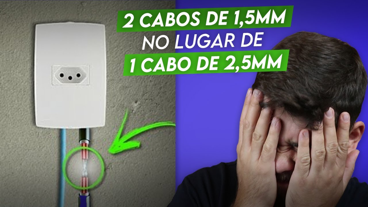 Usar 2 CABOS de 1,5mm² no LUGAR de UM CABO de 2,5mm² na Prática da Ruim?