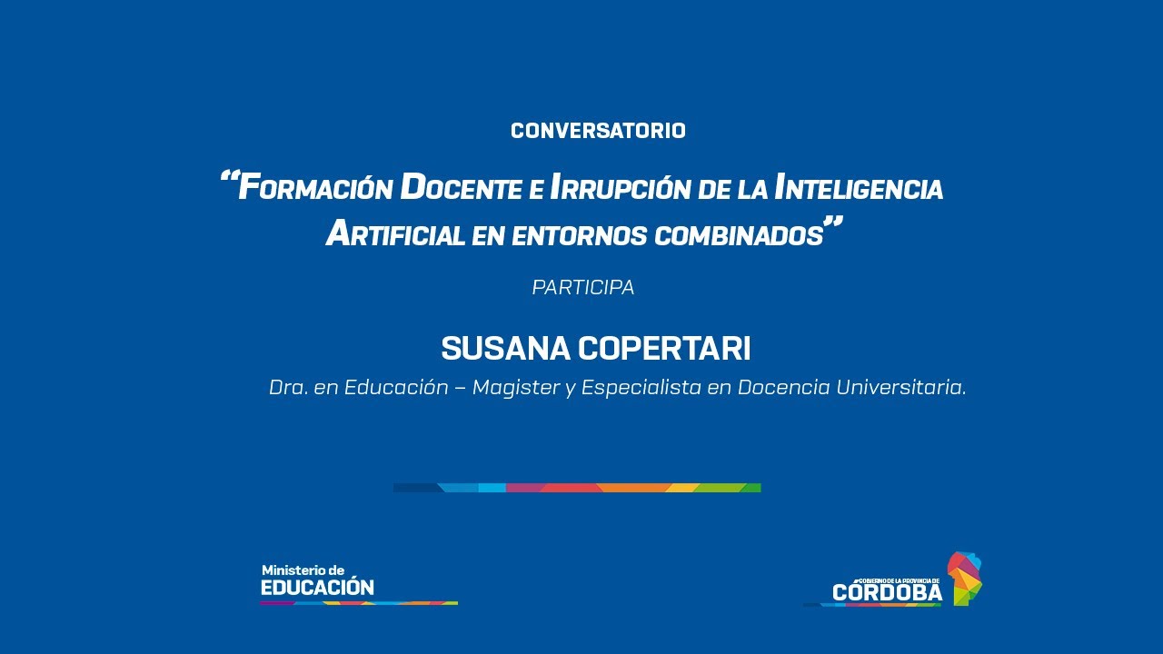 “Formación Docente e Irrupción de la Inteligencia Artificial en entornos combinados”