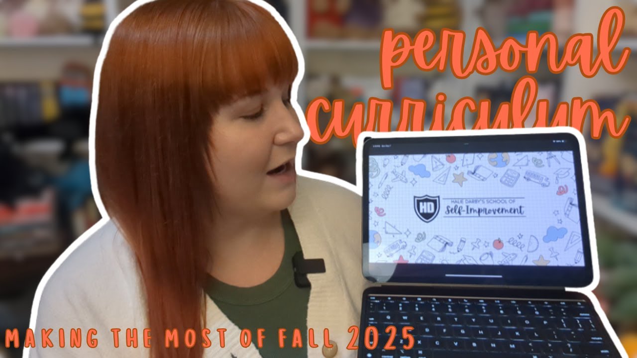 my fall 2025 personal curriculum ✨📚🧘🏻‍♀️my fav tik tok trend yet