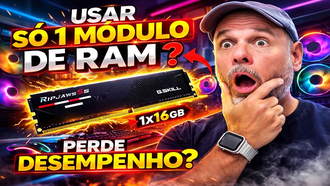 PC com apenas um módulo de memória perde desempenho?