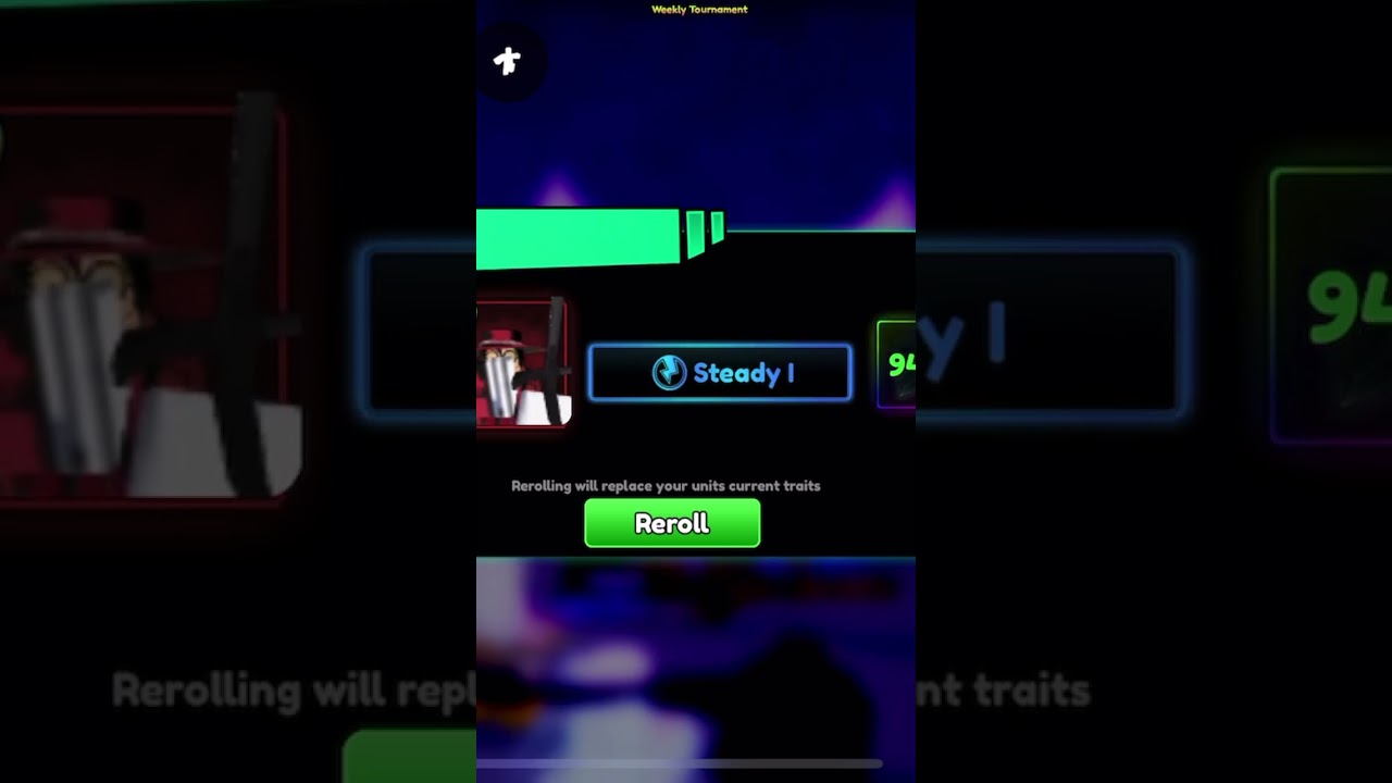 Reroll op trait on Alacard ( anime power defense) #shorts#gaming  #anime#roblox#animepowerdefense