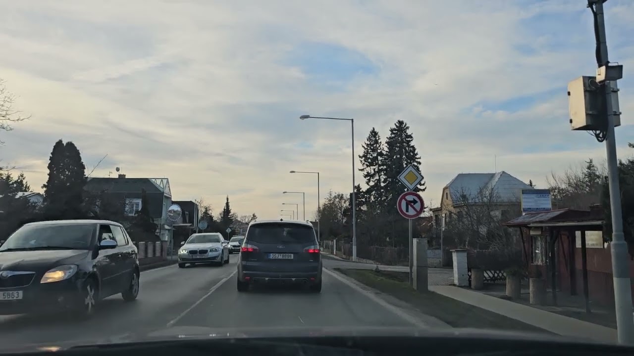 🚗 Úvaly → Prague Českobrodská | Calm Drive | 4K | No Commentary