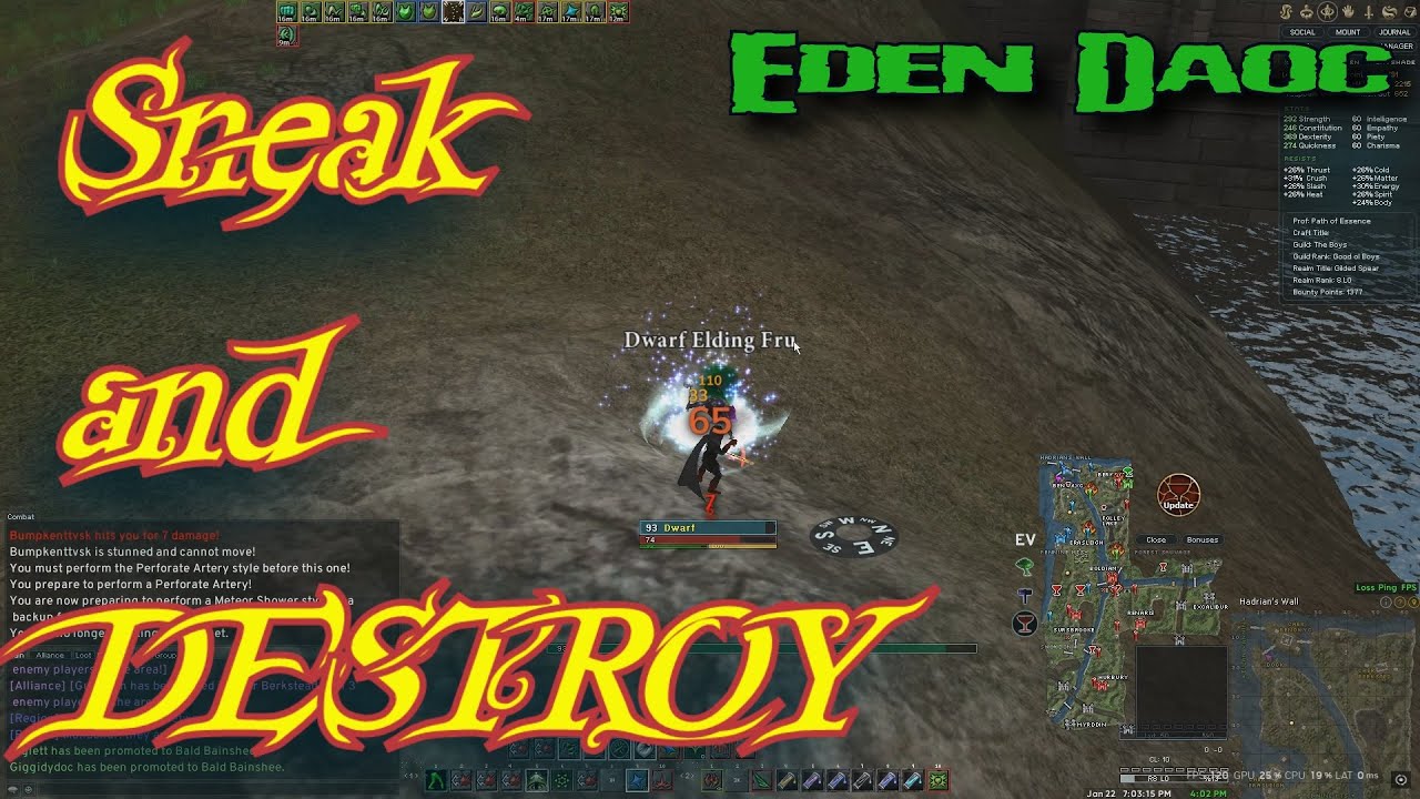 DaoC Nightshade / Ranger PoV highlights RvR season 2 and season 3 beta Eden server