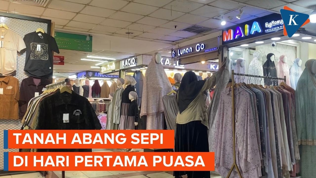 Pasar Tanah Abang Sepi pada Hari Pertama Puasa, Jalanan Lengang, Tak Ada PKL