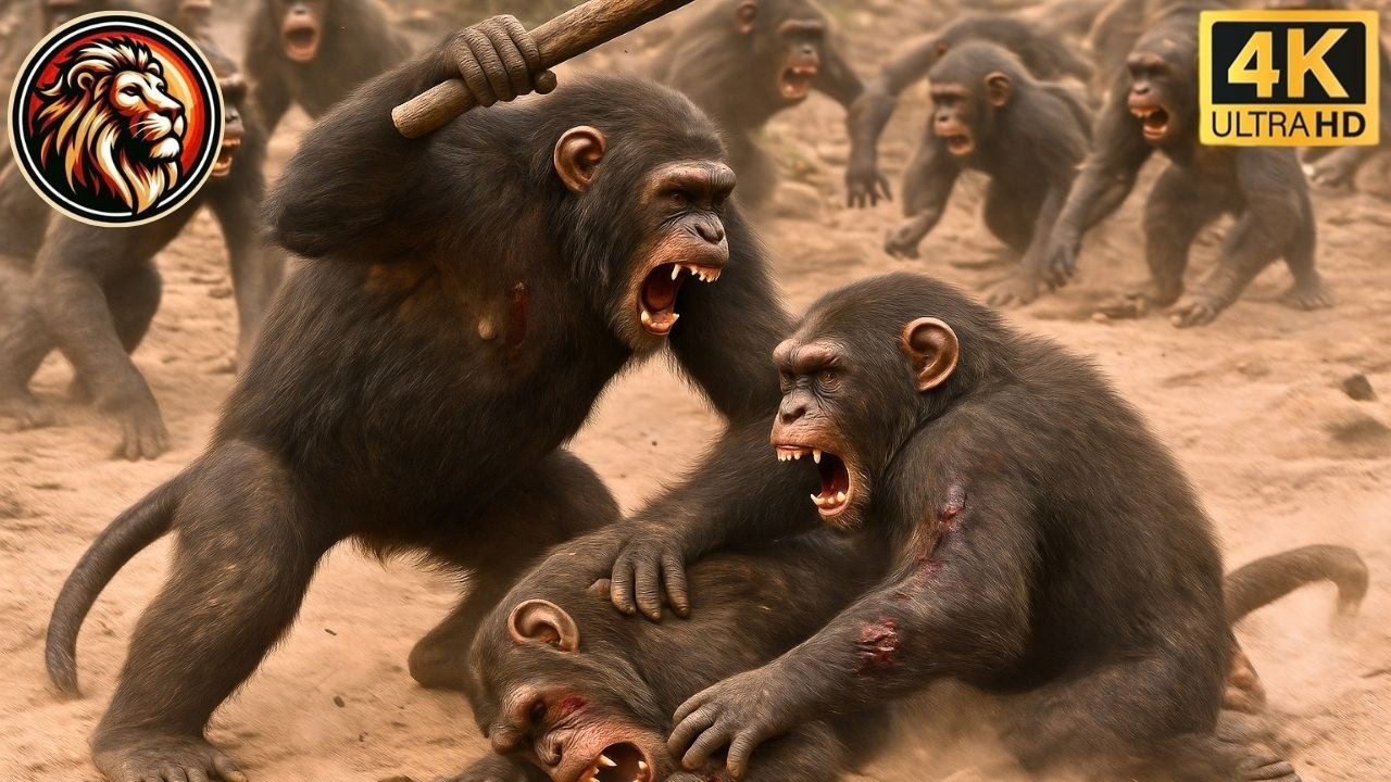 La Feroz Batalla por Derrocar el Trono de los Chimpancés #animalessalvajes | Mundo salvaje 360