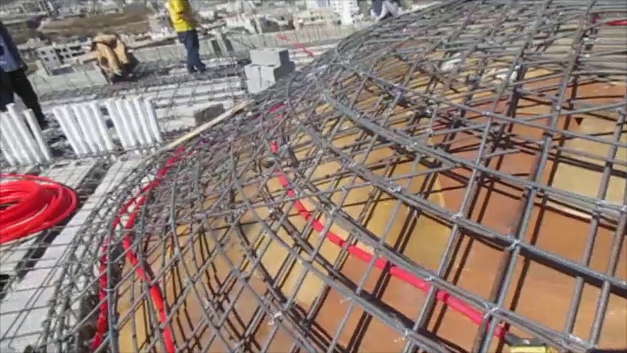 شرح تنفيذ القباب الخرسانية