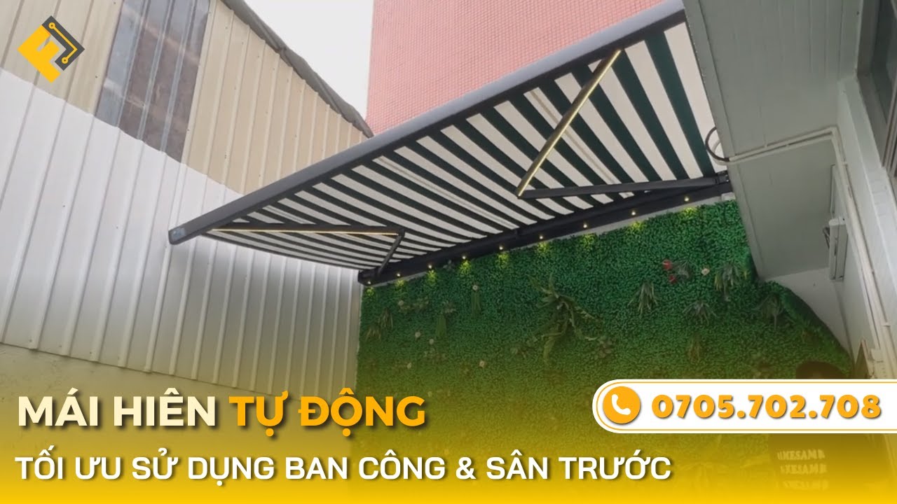 Mái Hiên Tự Động Che Mưa Nắng - Tối Ưu Sử Dụng Ban Công & Sân Trước ✅ Funas