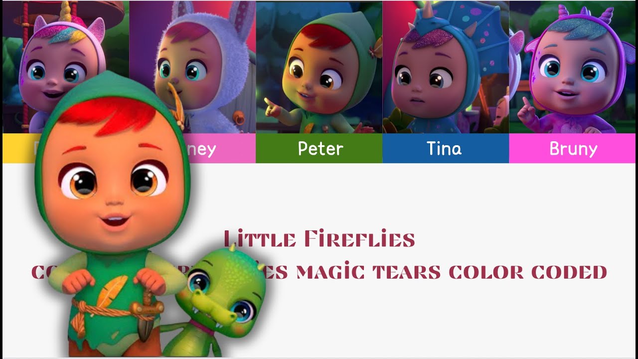🧚🏼&zwj;♀️🎤 LITTLE FIREFLIES 🎤🧚🏼&zwj;♀️  OFFICIAL 🎶 CRY BABIES 💧 MAGIC TEARS 💕 Color Coded Lyrics