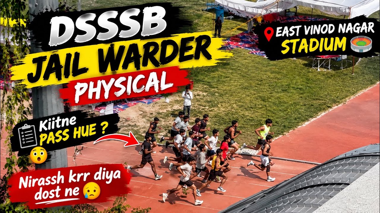 DSSSB Jail Warder Physical 😱 | East Vinod Nagar Stadium | Kitne Pass Hue? | Dost Ne Nirassh Kar Diya