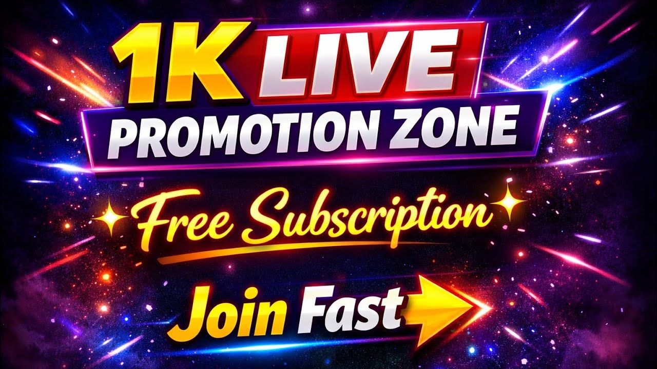 🚀 LIVE NOW! 🚀 Join my live I promote your channel and give away FREE SUBSCRIBERS! 🎁😍