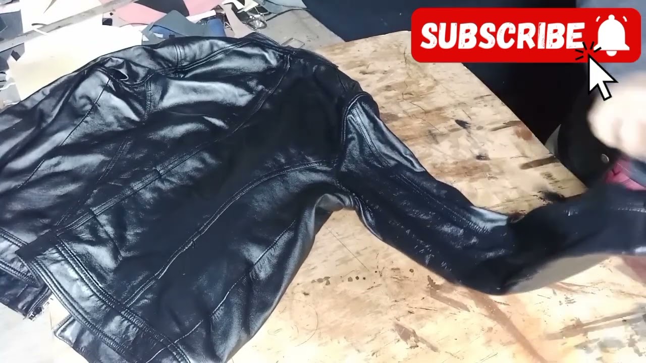 كيفية صباغة جاكيت الجلد🧥🧥🧥🧥بطريقة سهلة واحترافية👍👍👍👍####طريقة بسيطة للغاية