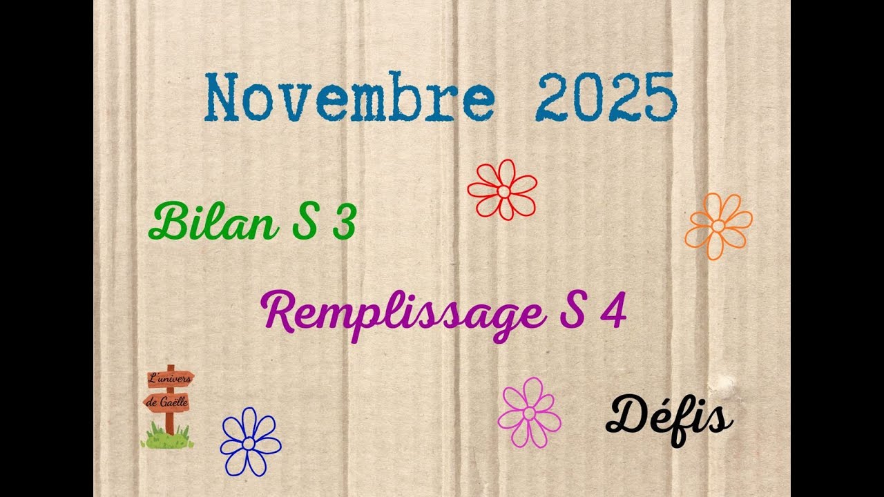 Novembre 2025 - Bilan de la S3 #enveloppesbudget #budget #économies #systemedesenveloppes